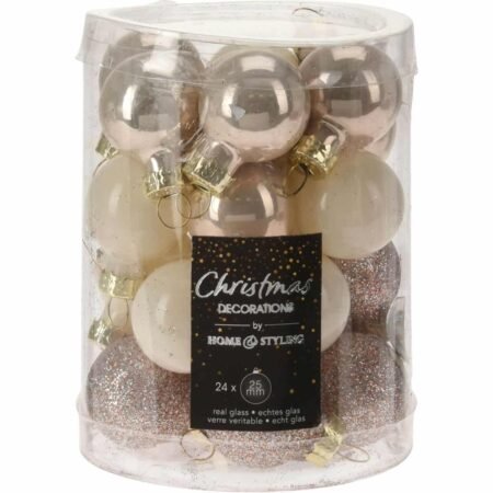 Μπάλα-Γυάλινη-Μπεζ-Κρεμ