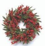 Στεφάνι με Berries & Κουκουνάρια 55cm